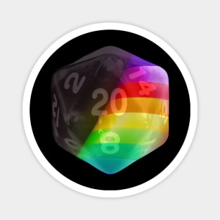 Nat20 Dark Rainbow Magnet